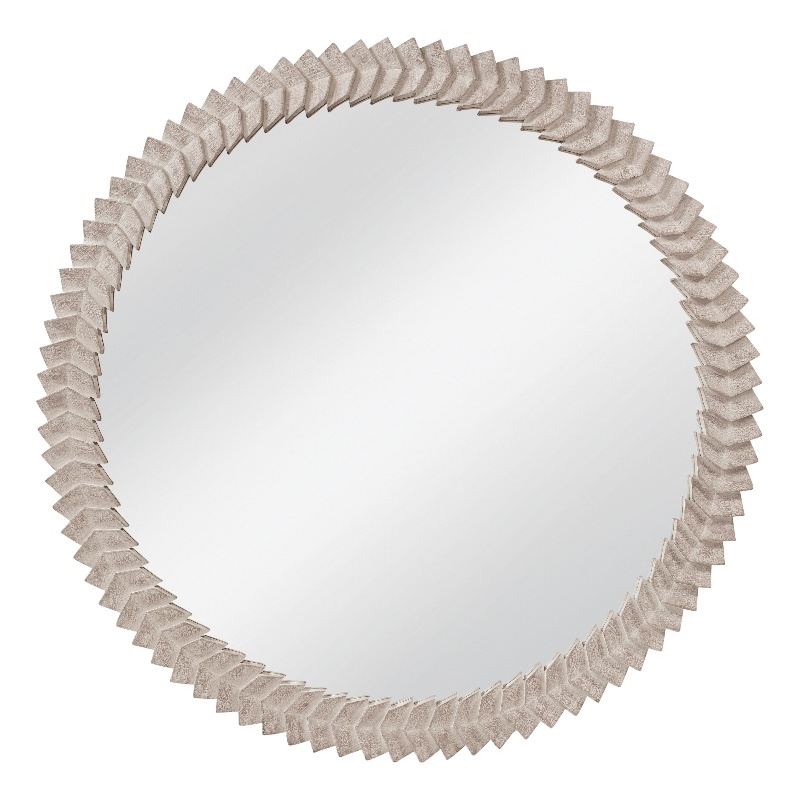 Claire Carved Cream Wood Wall Mirror Traditional Modern Frame