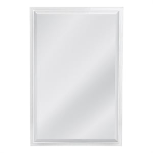 Karrenina Acrylic White Frame Wall Mirror Sleek Minimalist Design