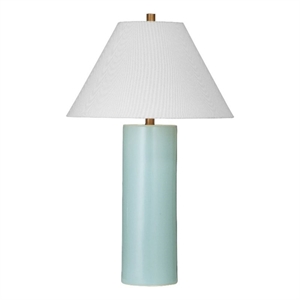 Alexander Blue Ceramic Table Lamp with Gold Accents Modern