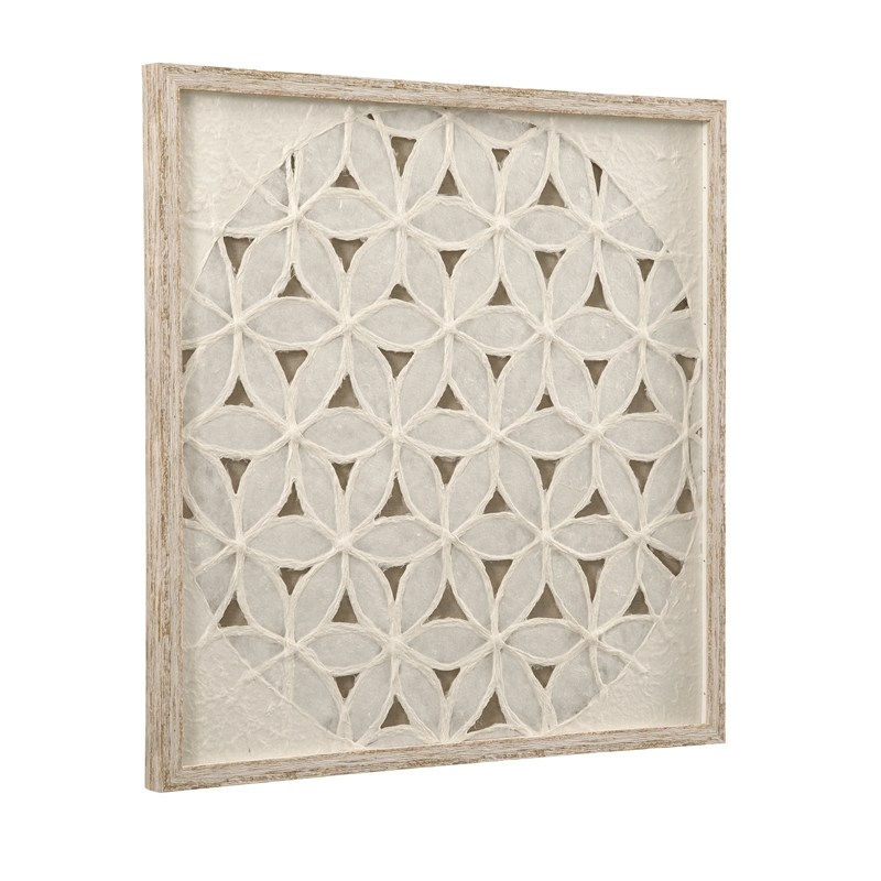 Neutral Beige Wood & Canvas Lamberts Bay Wall Art