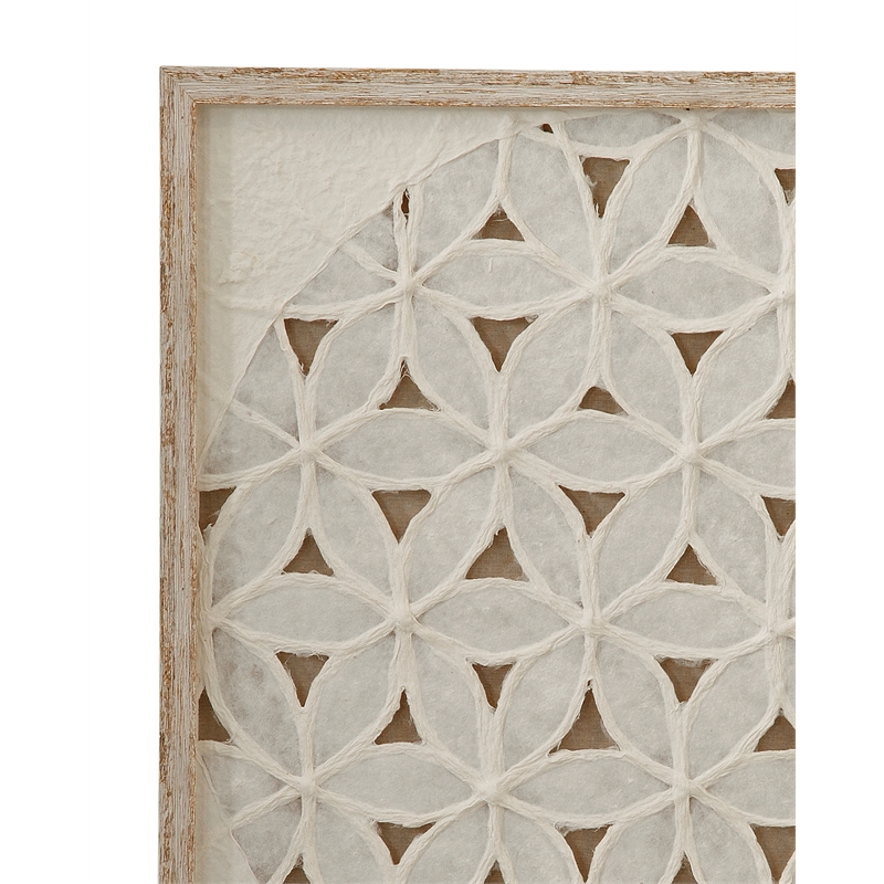 Neutral Beige Wood & Canvas Lamberts Bay Wall Art
