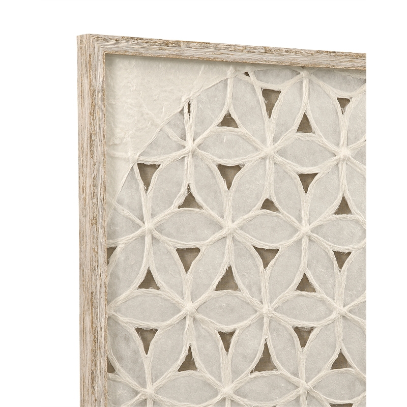 Neutral Beige Wood & Canvas Lamberts Bay Wall Art