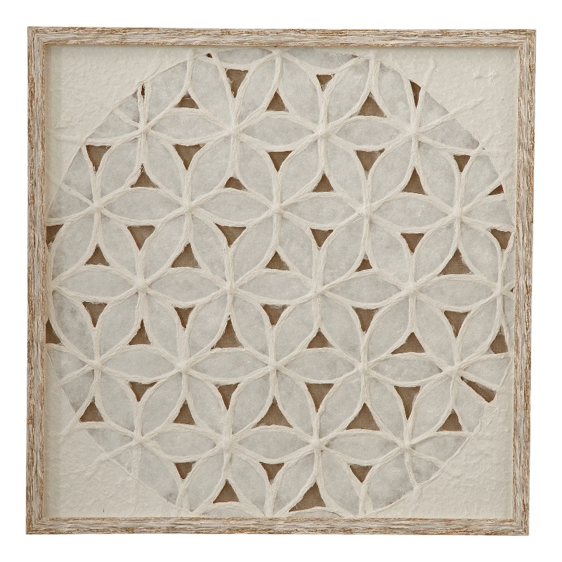 Neutral Beige Wood & Canvas Lamberts Bay Wall Art