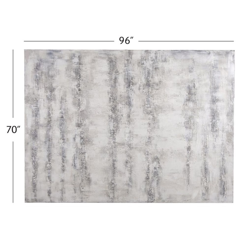 Gray Abstract Canvas Wall Art Decor Modern