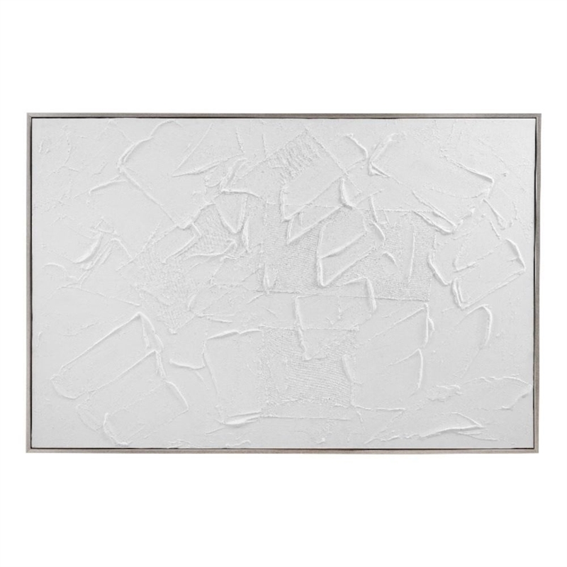 Gray Wood Framed Canvas Wall Art Wood Frame