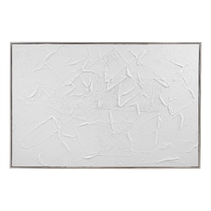 Gray Wood Framed Canvas Wall Art Wood Frame