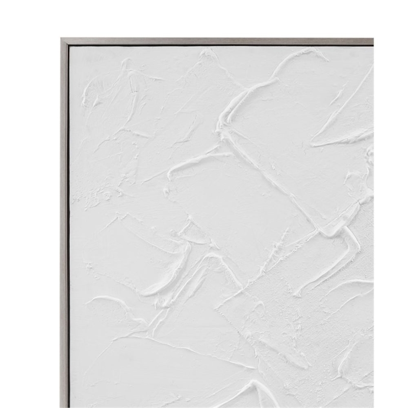 Gray Wood Framed Canvas Wall Art Wood Frame