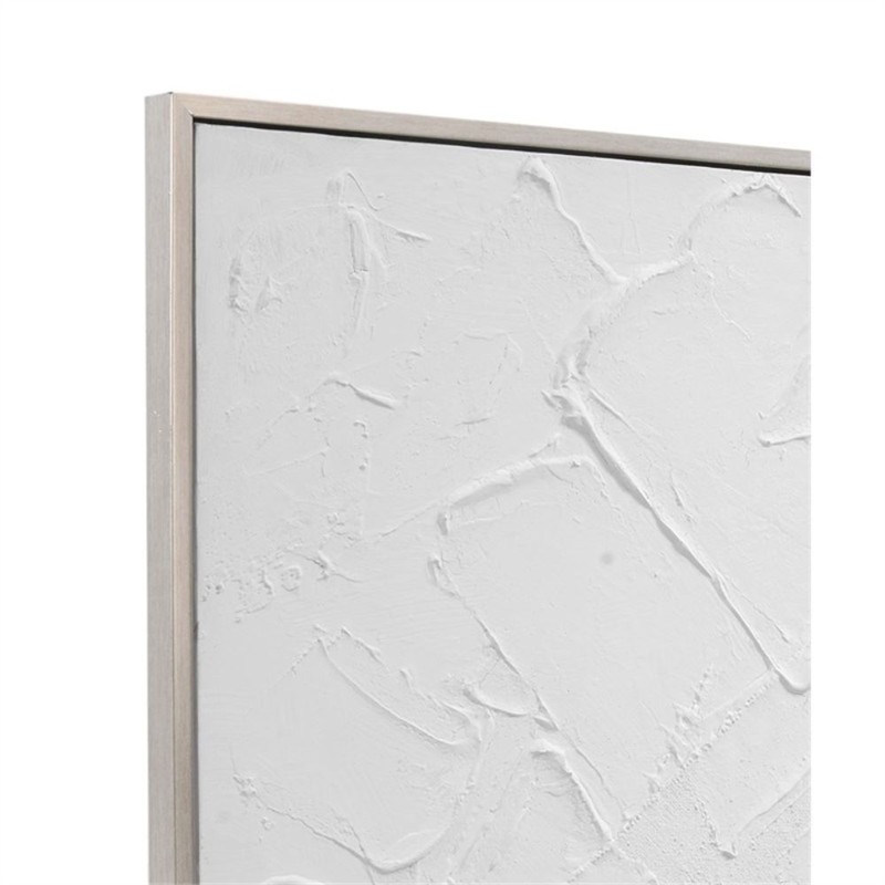 Gray Wood Framed Canvas Wall Art Wood Frame