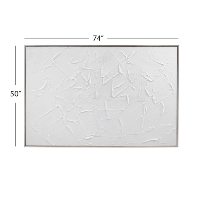 Gray Wood Framed Canvas Wall Art Wood Frame
