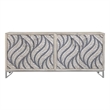 Cream Mango Wood Storage Dining Server Bone Resin