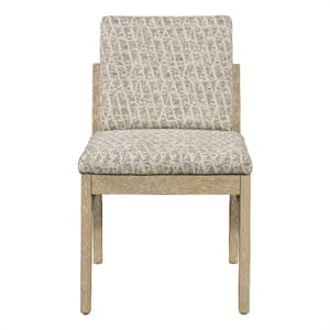 Trifecta Calico Jack Upholstered Modern Dining Chair Oak wood