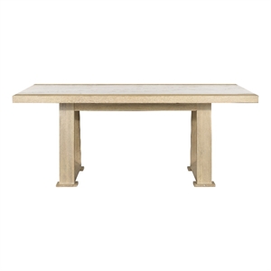 Driftwood Oak Marble Modern Dining Table Stone Top