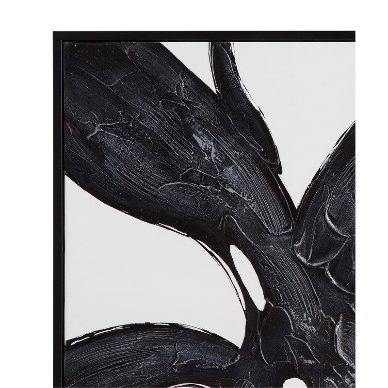 Shadows Fall Black & White Canvas Wall Art
