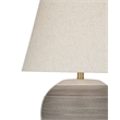 Earthy Gray Ceramic Boho Table Lamp Modern style