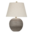 Earthy Gray Ceramic Boho Table Lamp Modern style