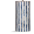 Coburn Bone Pattern Table Lamp with White Linen Shade in Blue and White