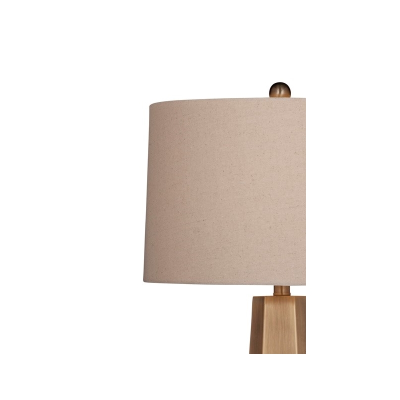 Bassett Mirror Marsham Metal Table Lamp in Gold