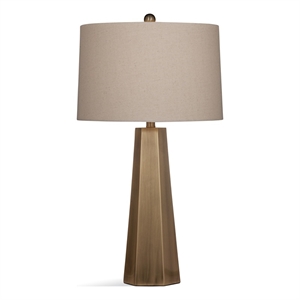 Bassett Mirror Marsham Metal Table Lamp in Gold