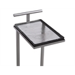 Bassett Mirror Evelyn Silver Metal Round Accent Table for Home Decor