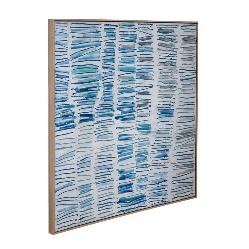 Blue Gail Framed Canvas Wall Art