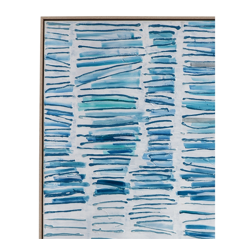 Blue Gail Framed Canvas Wall Art