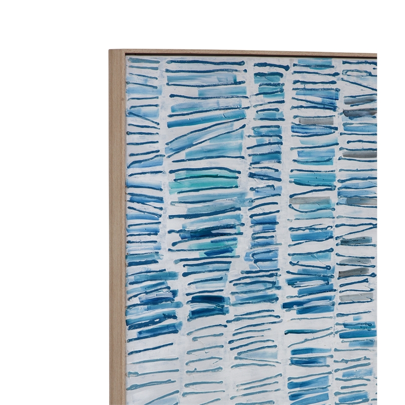 Blue Gail Framed Canvas Wall Art