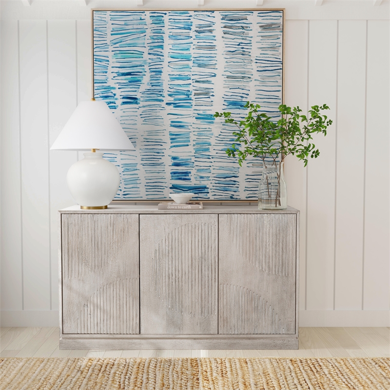 Blue Gail Framed Canvas Wall Art