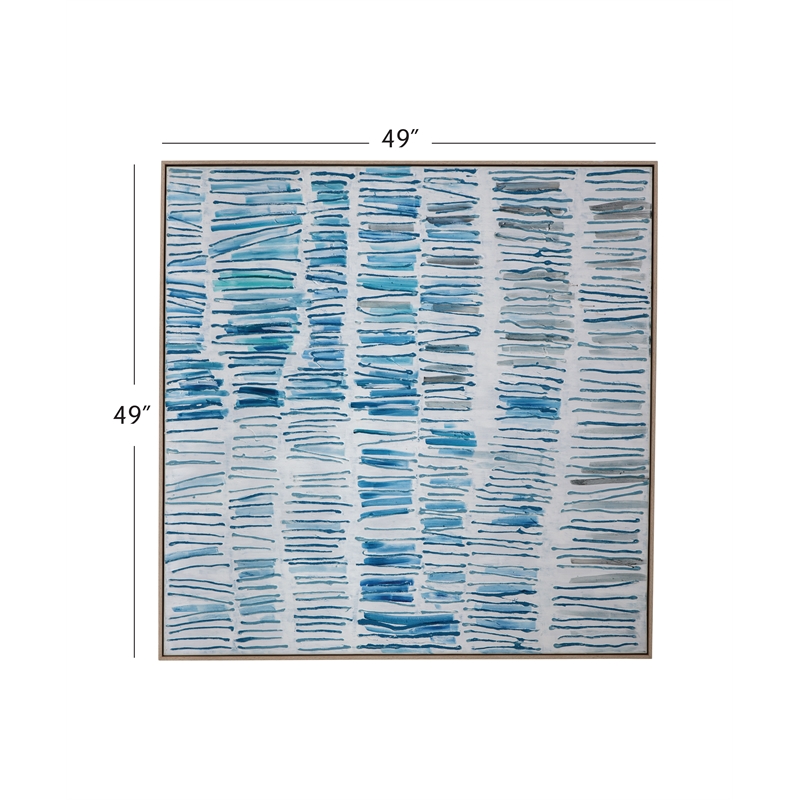Blue Gail Framed Canvas Wall Art
