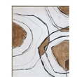 Bassett Mirror Rhetoric Multi-Color Framed Canvas Wall Art for Home