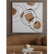 Bassett Mirror Rhetoric Multi-Color Framed Canvas Wall Art for Home
