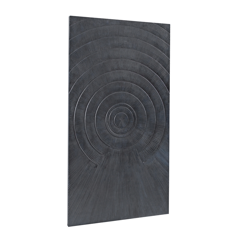 Bassett Mirror Nessus Black Framed Canvas Wall Art for Home Decor