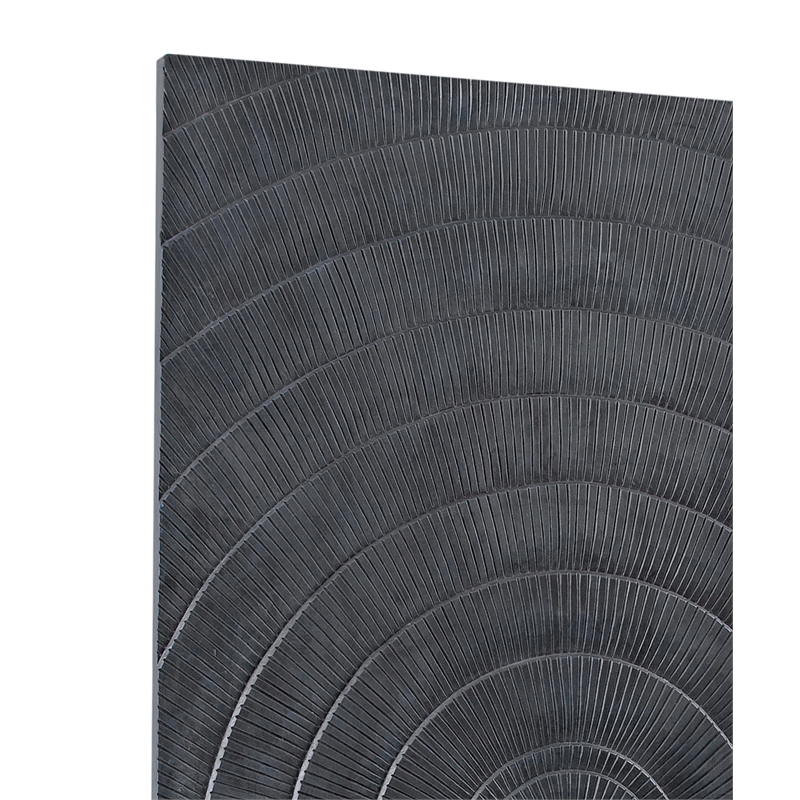 Bassett Mirror Nessus Black Framed Canvas Wall Art for Home Decor