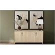 Bassett Mirror Intuitive Black Framed Canvas Wall Art Set of 2 for Decor