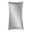 Thoroughly Modern Resin Silver Leaf Hourglass Leaner  Mirror
