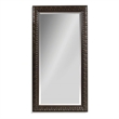 Cherry Fruitwood Leaner Floor Mirror Braided Wood Frame