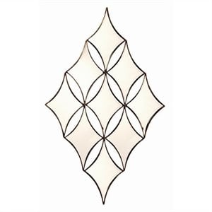 Bronze Diamond Wall Mirror Geometric Modern Glass Wall Decor