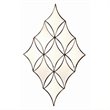 Bronze Diamond Wall Mirror Geometric Modern Glass Wall Decor