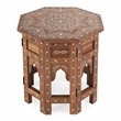 Butler Specialty Bone Inlay End Table In Wood And Bone Inlay
