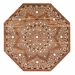 Butler Specialty Bone Inlay End Table In Wood And Bone Inlay