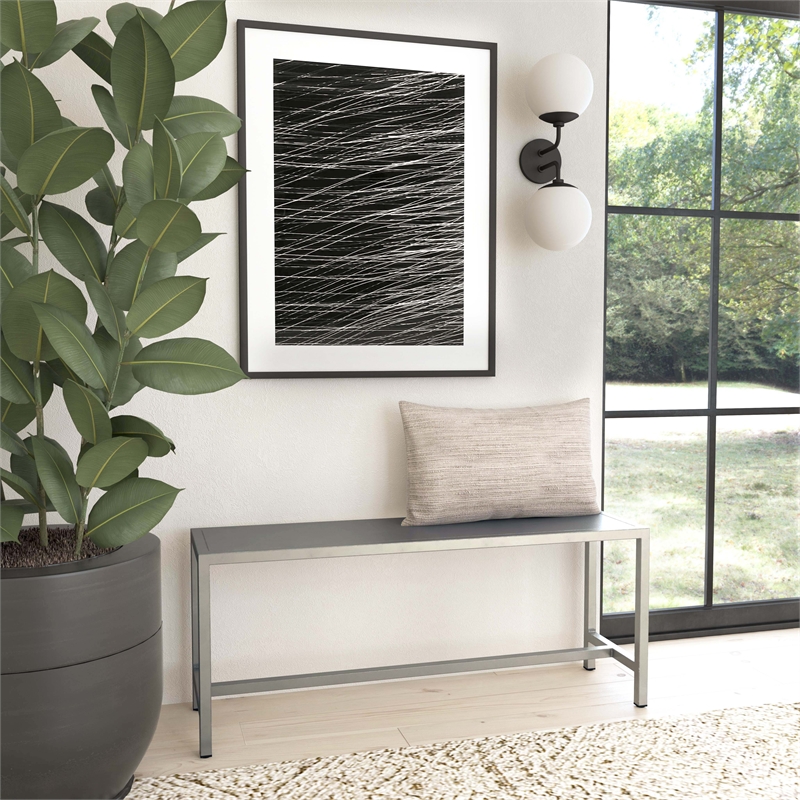 Butler Specialty Loft Bench In Silver