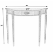 Butler Specialty Company Chester Wood Demilune Console Table - Driftwood