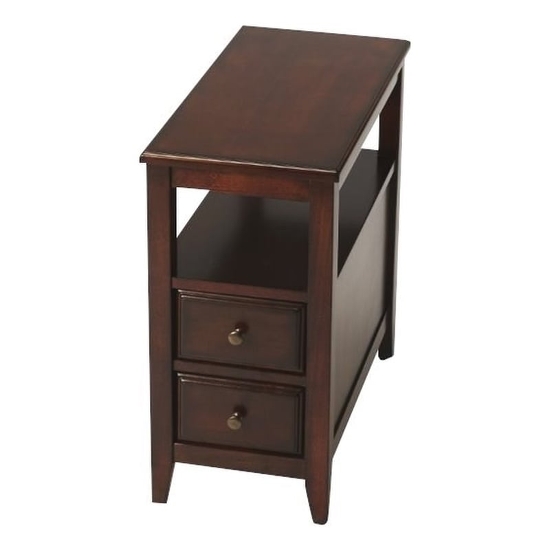 Butler Specialty Cherry 2 Drawer Marcus End Table