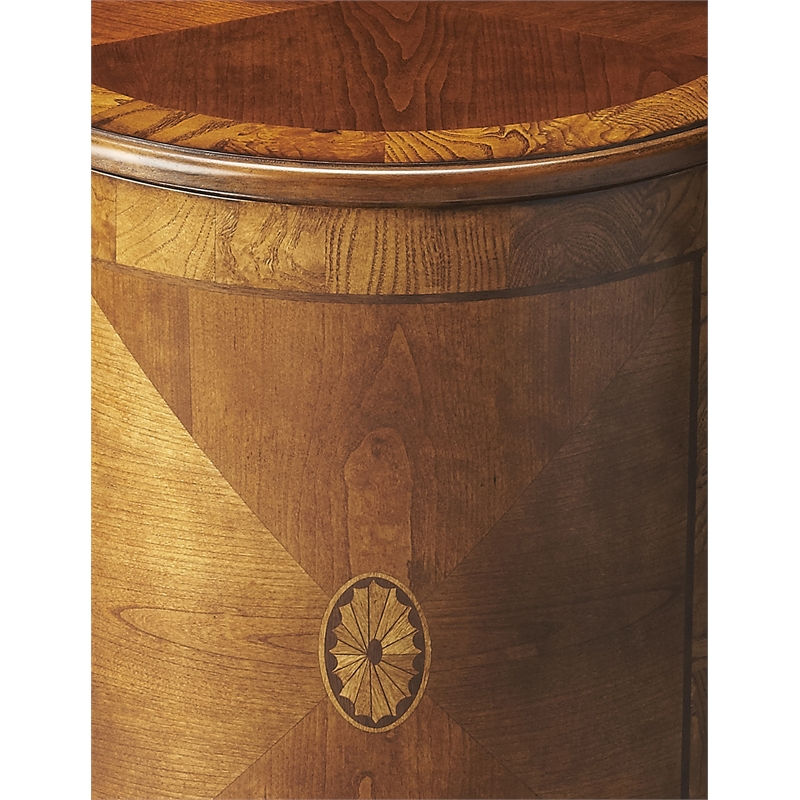 Butler Specialty Lawrie End Table In Olive Ash Burl