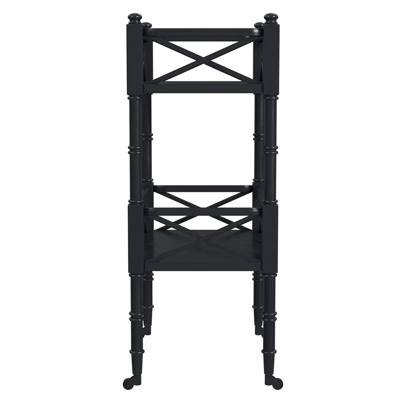 Butler Specialty Company Masterpiece Foster Bar Cart in Black Licorice