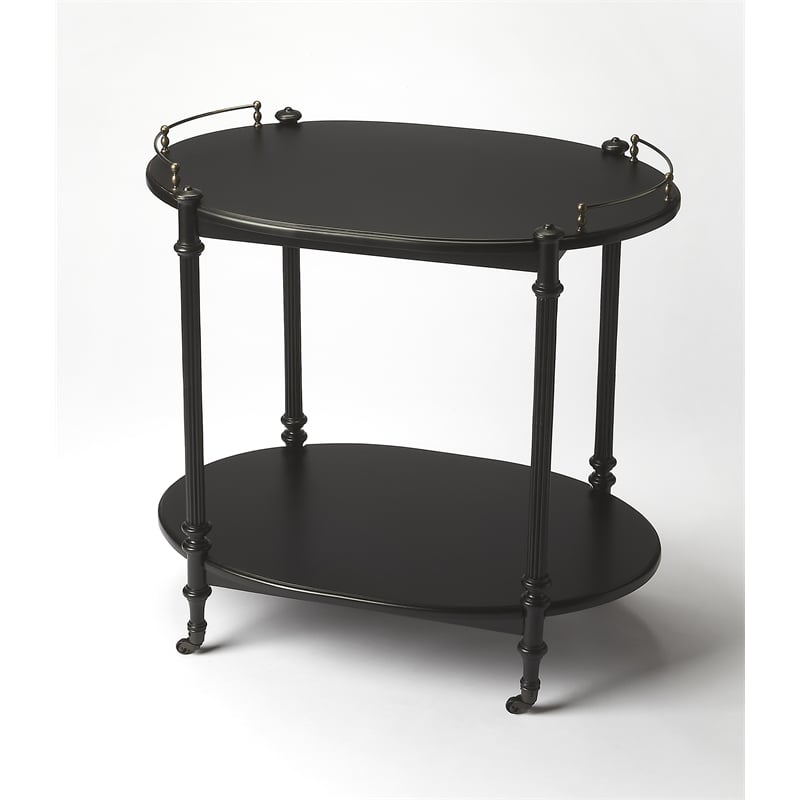 Butler Specialty Company Kathleen 2 Tier Bar Cart - Black Licorice