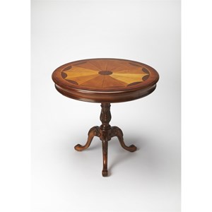 Carissa 30&quot Round Brown Pedestal Table