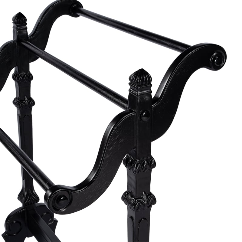 Butler Specialty Company Newhouse Wood Blanket Stand - Black