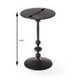 Butler Specialty Metalworks Zora Pedestal End Table In Black Iron