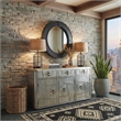 Butler Specialty Industrial Chic 3 Drawer Sideboard In Gray