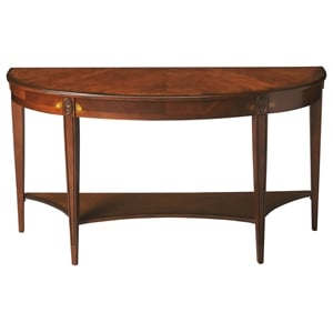 Butler Specialty Masterpiece Demilune Console Table In Olive Ash Burl